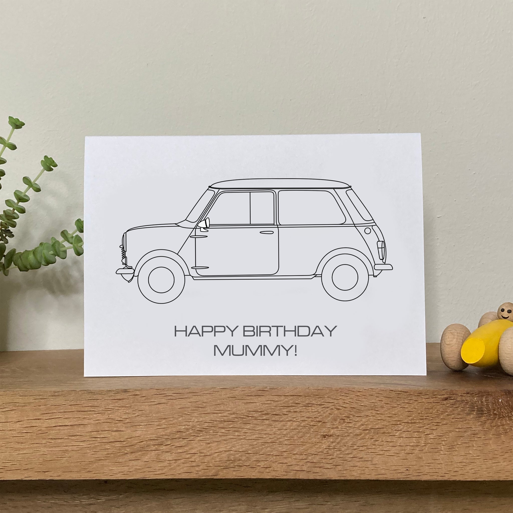 Colour In Mini Birthday Card