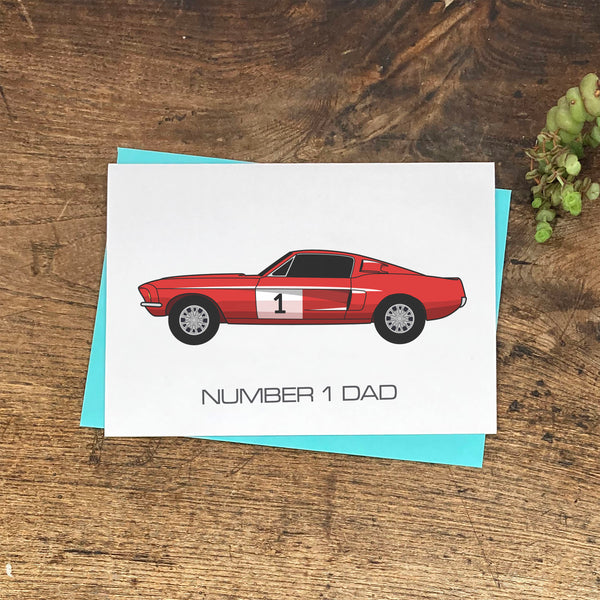 Ford Mustang Father's Day Card