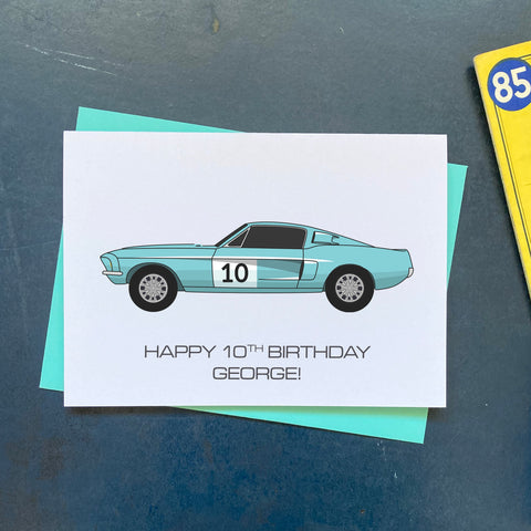 Ford Mustang Birthday Card