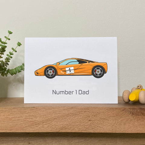 McLaren F1 Father's Day Card