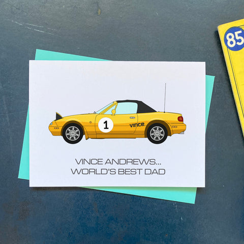 Mazda MX-5 Father's Day Card