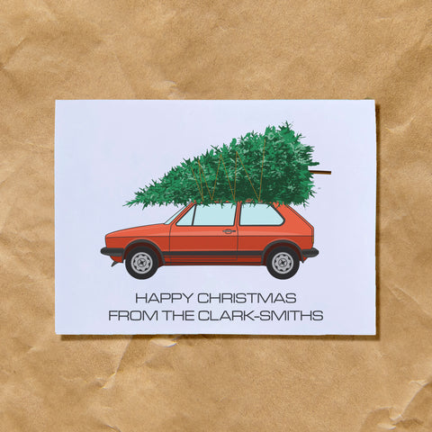 VW Golf Christmas Card
