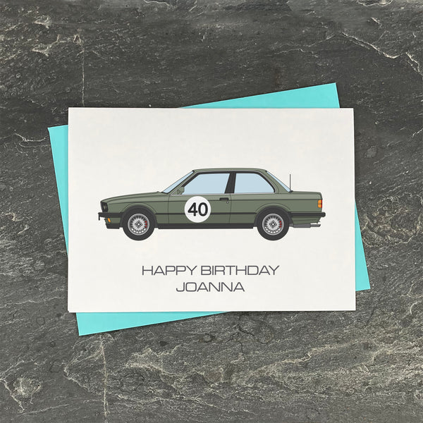 BMW E30 Birthday Card