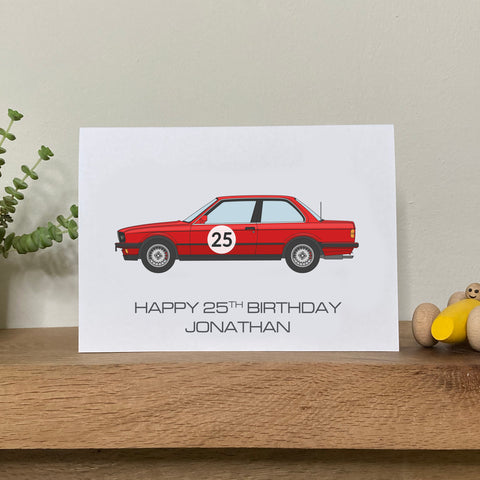 BMW E30 Birthday Card