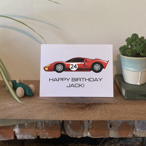 Ford GT40 Birthday Card