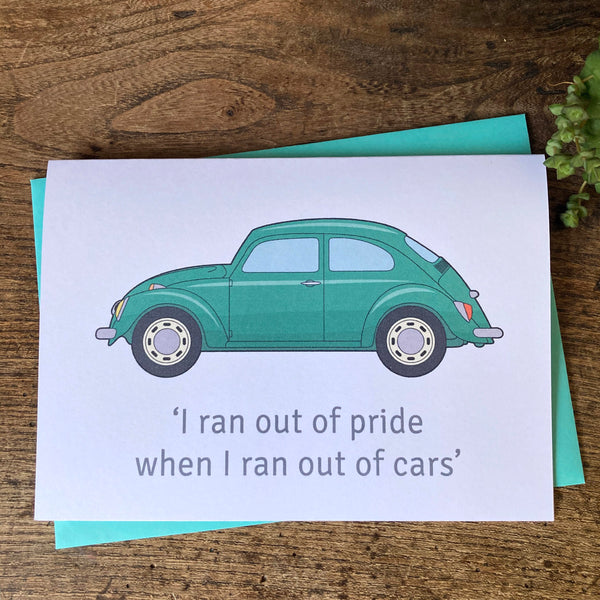 WV Beetle Father's Day Card