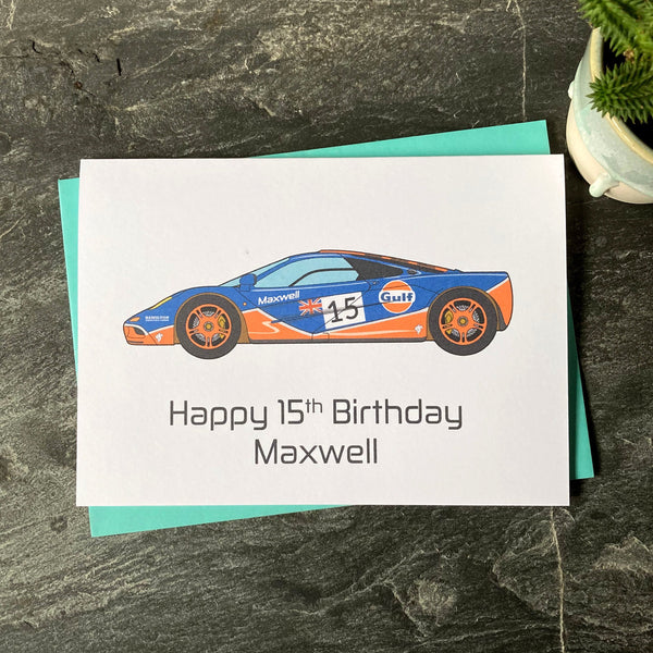 McLaren F1 Birthday Card