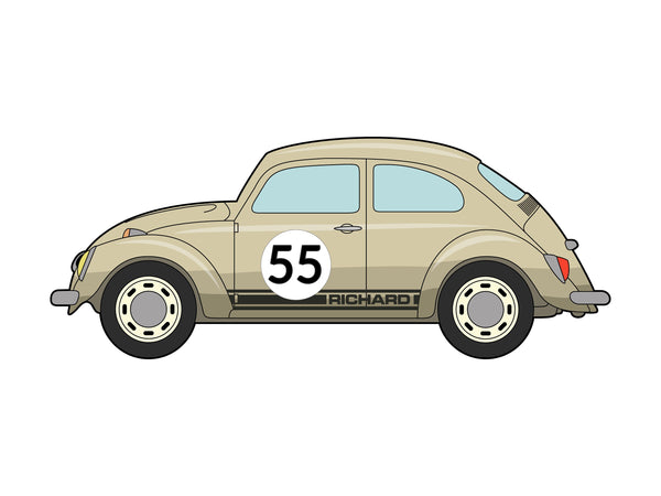 VW Beetle Birthday Card