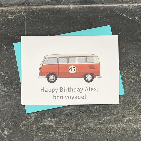 VW Campervan Birthday Card