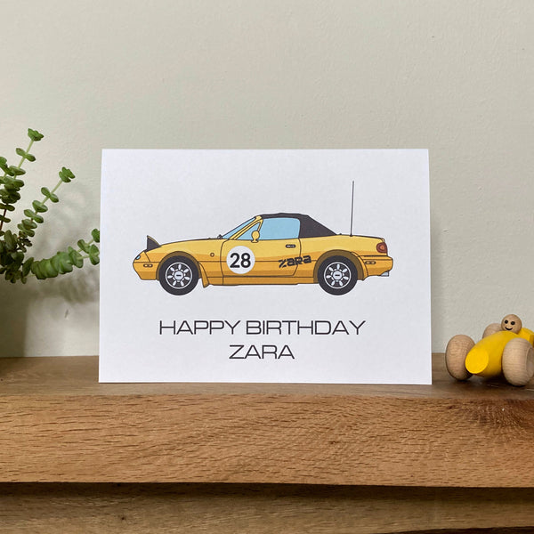Mazda MX-5 Birthday Card