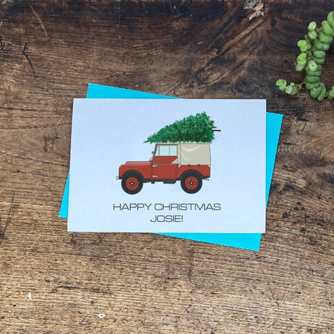 Series 1 Land Rover Christmas Card