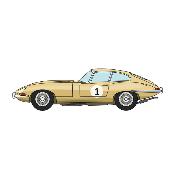 E-Type Jaguar Father's Day Card